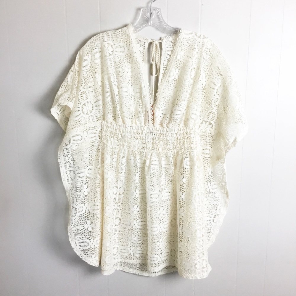 Target Xhilaration Swimsuit Cover Up Lace Boho Style Size L Summer